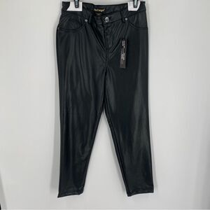 Like an Angel Black Faux Leather Pants size L